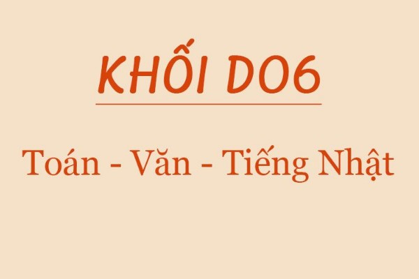 D06 gồm những môn nào? Các ngành thi tuyển khối D06