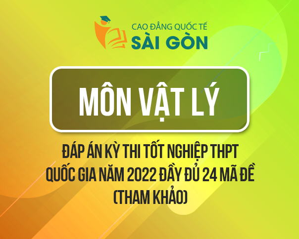 Đáp Án Đề Thi Môn Vật Lý Tốt Nghiệp THPT Quốc Gia 2022 Đầy Đủ 24 Mã Đề (Tham Khảo)