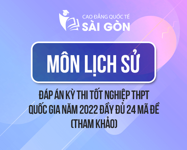 Đáp Án Đề Thi Tốt Nghiệp THPT Quốc Gia 2022 Môn Lịch Sử Tất Cả 24 Mã Đề (Tham Khảo)
