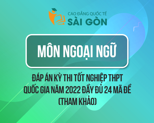 Đáp Án Đề Thi Tốt Nghiệp THPT Quốc Gia 2022 Môn Tiếng Anh Tất Cả 24 Mã Đề (Tham Khảo)
