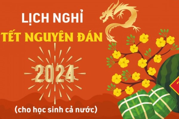 Lịch nghỉ Tết Nguyên đán 2024 của học sinh, sinh viên