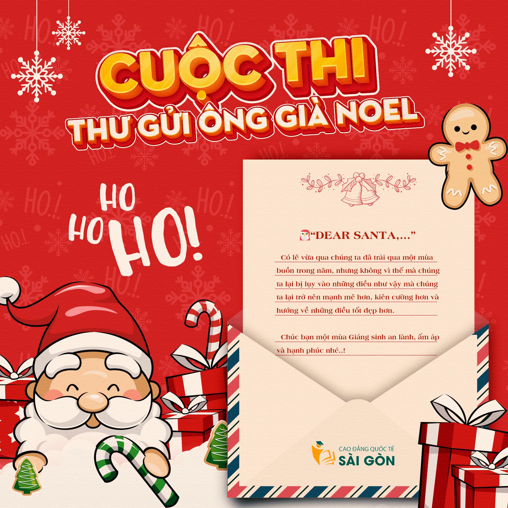 Trường Cao Đẳng Quốc Tế Sài Gòn Tổ Chức Minigame “THƯ GỬI ÔNG GIÀ NOEL"